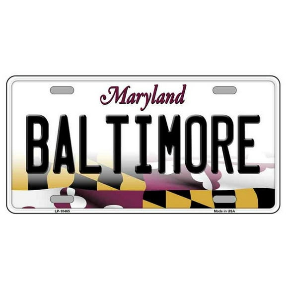 Products Baltimore Maryland Metal Novelty License Plate Tag LP-10465