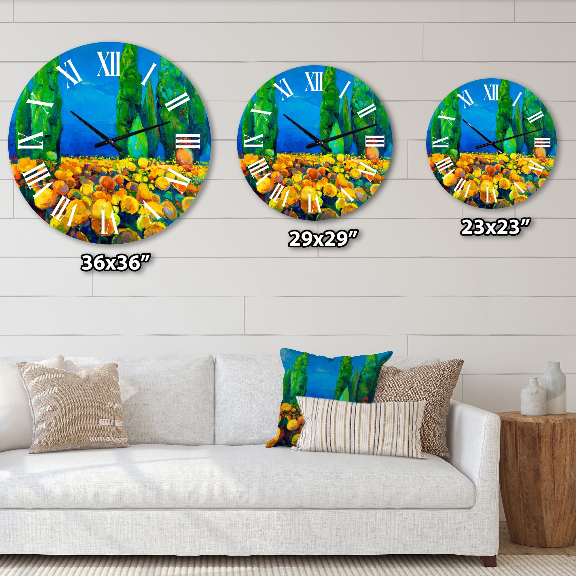 Designart 1 in Quartz Traditional Wall Clock