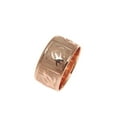 thumbnail image 1 of 14k solid pink rose gold 10mm custom made Hawaiian honu turtle personalized ring size 14, 1 of 5