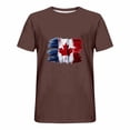 thumbnail image 3 of Pisexur T Shirts for Man , Hommes Imprimé Col Rond Mode Décontractée Manches Courtes Blouses Col Rond Chemises Marron, 3TG Chemises de Golf Hommes & Chemises Hommes, 3 of 6