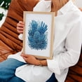 thumbnail image 5 of Blue Hands and Flora - Painting Abstract Surrealism Modern Art Nature Floral Ocean Psychedelic Unframed Wall Art Print 6 x 8 inches, 5 of 16