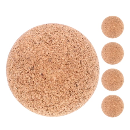 RUNROTOO 5Pcs Wood Foosball Balls Cork Material for Smooth Gameplay Table Football Accessories