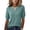 Mint Green, variant on Women's Henley Neck Ribbed Knit Top, Casual Short Sleeve Button Blouse, Soft Lightweight Pullover, Elegant Deep Plum Spring Tee