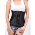 thumbnail image 6 of Sexy Satin Underbust Bustier for Women Lace Up Corset Plus Size Vintage Waist Cincher Corset Top, 6 of 6