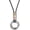 2 Circle/Black, variant on Leather Necklace for Men Double Circle Rings Leather Rope Pendant Necklace Punk Leather Chain Disc Ring Necklace Vintage Jewelry Gift