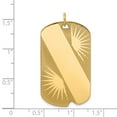 thumbnail image 2 of 14k Yellow Gold Patterned .018 Gauge Engravable Dog Tag Disc Charm, 2 of 3