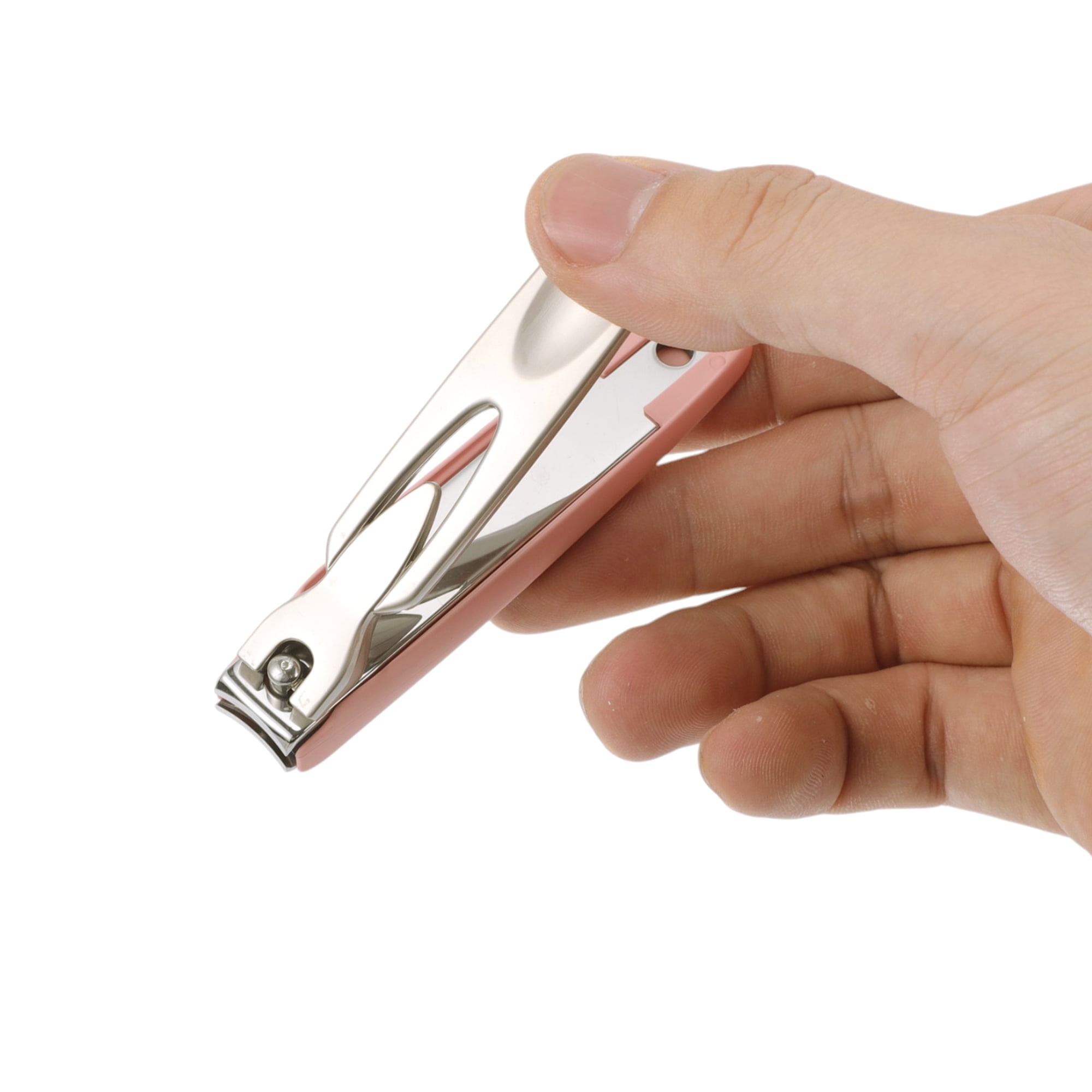 Unique Bargains Splash-proof Nail Clippers 1 Set Pink