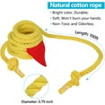 thumbnail image 3 of Aystkniet Tug of War Rope with Flag for Kids, Teens and Adults, Soft Polypropylene Rope Games for Team Building Activities, Family Reunion, Birthday Party (Yellow, 20Feet), 3 of 5