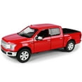 thumbnail image 2 of 2019 Ford F-150 Lariat Crew Cab Pickup Truck Red 1/24-1/27 Diecast Model Car by Motormax, 2 of 5