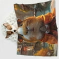 thumbnail image 6 of Yiaed Valley Meditating Guinea Pig Print Dog Blankets-Cat Blanket Washable for Couch Protection,Puppy Blanket, Soft Plush Reversible Throw Furniture Protector-Medium, 6 of 8