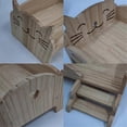 thumbnail image 4 of Wooden Play Bed for Dolls DIY Mini Play Bed for Dolls (Kitten), 4 of 5