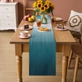 thumbnail image 2 of Blue Ombre Table Runner 120 Inches Long Farmhouse Dress Scarves, Contemporary Gradient Abstract Art Dining Tablerunner for Coffee Table/Kitchen Island/Party Décor, 13" x 120", 2 of 8