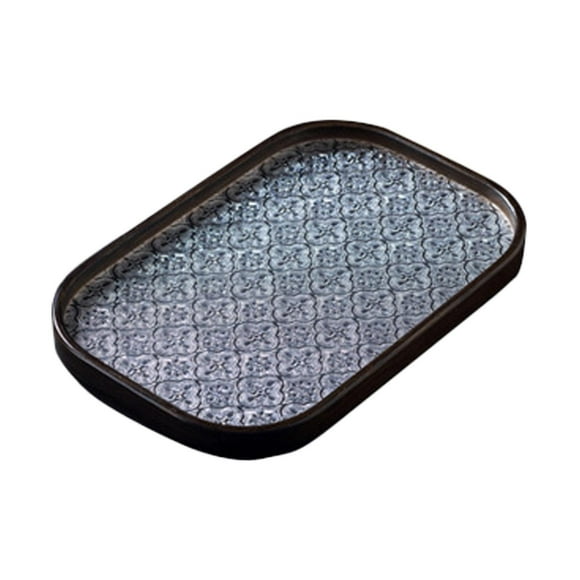 Lipstore Breakfast Tray Catering Tray Pallet Coffee Table Tray for Home Tea Room Desk 33x23x2.4cm