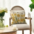 thumbnail image 4 of Daffodils Spring Throw Pillow Cover Set of 2, 18 x 18 Inch Spring Summer Flower Cushion Case for Sofa Couch, 4 of 6