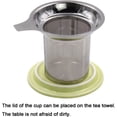 thumbnail image 4 of SHIBA-TOSSOW Ceramics Tea Mug with Infuser and Lid,Ceramic Tea Brewing Cup with Infuser Basket and Lid for Steeping, Loose Leaf Tea Maker, 14 OZ,Mint Green, 4 of 4