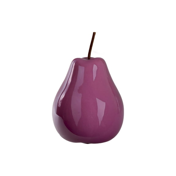 Urban Trends Collection 44356 Pearlescent Ceramic Pear Figurine - Orchid Large