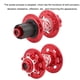 thumbnail image 5 of Greeniant 1 par de cubo de rueda trasera delantera de repuesto para bicicleta de montaña, rodamiento de 32 agujeros, cubo libre de 100/142mm, piezas de Ciclismo Rojo Greeniant OD027827-02, 5 of 6