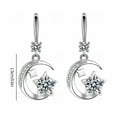 thumbnail image 3 of Boucles d'Oreilles Personnalité Mode Boucles d'Oreilles Lune Boucles d'Oreilles Boucles d'Oreilles Goutte d'Eau Boucles d'Oreilles Incrustées de Diamants, 3 of 9