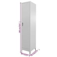 thumbnail image 4 of vidaXL Armoire à Casiers 38x45x180 cm, 4 of 5