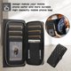 thumbnail image 2 of YEYKX Cartera for iPhone 11 Pro de 5,8 Pulgadas con Correa para Muñeca/hombro, 9 Ranuras para Tarjetas, Monedero con Cierre, Soporte de Cuero de Lujo, Funda Cell Phone a Cuadros, Negro, 2 of 10
