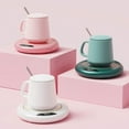 thumbnail image 3 of YUYQAQ Usb Cup Warmer Mini Portable Coffee Mug Heating Coaster Digital Display Thermostatic Adjustment Timing Heater For Mil, 3 of 9