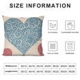 thumbnail image 5 of Pratyus Heart Shapes Swirls Pillowcase for Home Furnishing Decor Square Style 18x18in, 5 of 5