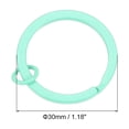 thumbnail image 2 of Uxcell Split Keychain Rings 10Pack Round Flat Key Holder with Open Jump Ring, Blue, 2 of 5