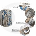 thumbnail image 5 of 60x72 Inch Shower Curtains for Bathroom Blue White Daisy Fabric Bath Curtain Decor Vintage Pastoral Butterfly Rustic Wood Waterproof Restroom Curtains Shower Set Accessories with 12 Hooks 60 Inch, 5 of 6