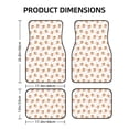 thumbnail image 3 of Uemuo Car Floor Mats - Squirrel And Rose Pattern Carpet Floor Mats for Cars, Auto Accessories Front & Rear Car Floor Foot Mat Sets of 4 Pieces, 3 of 6
