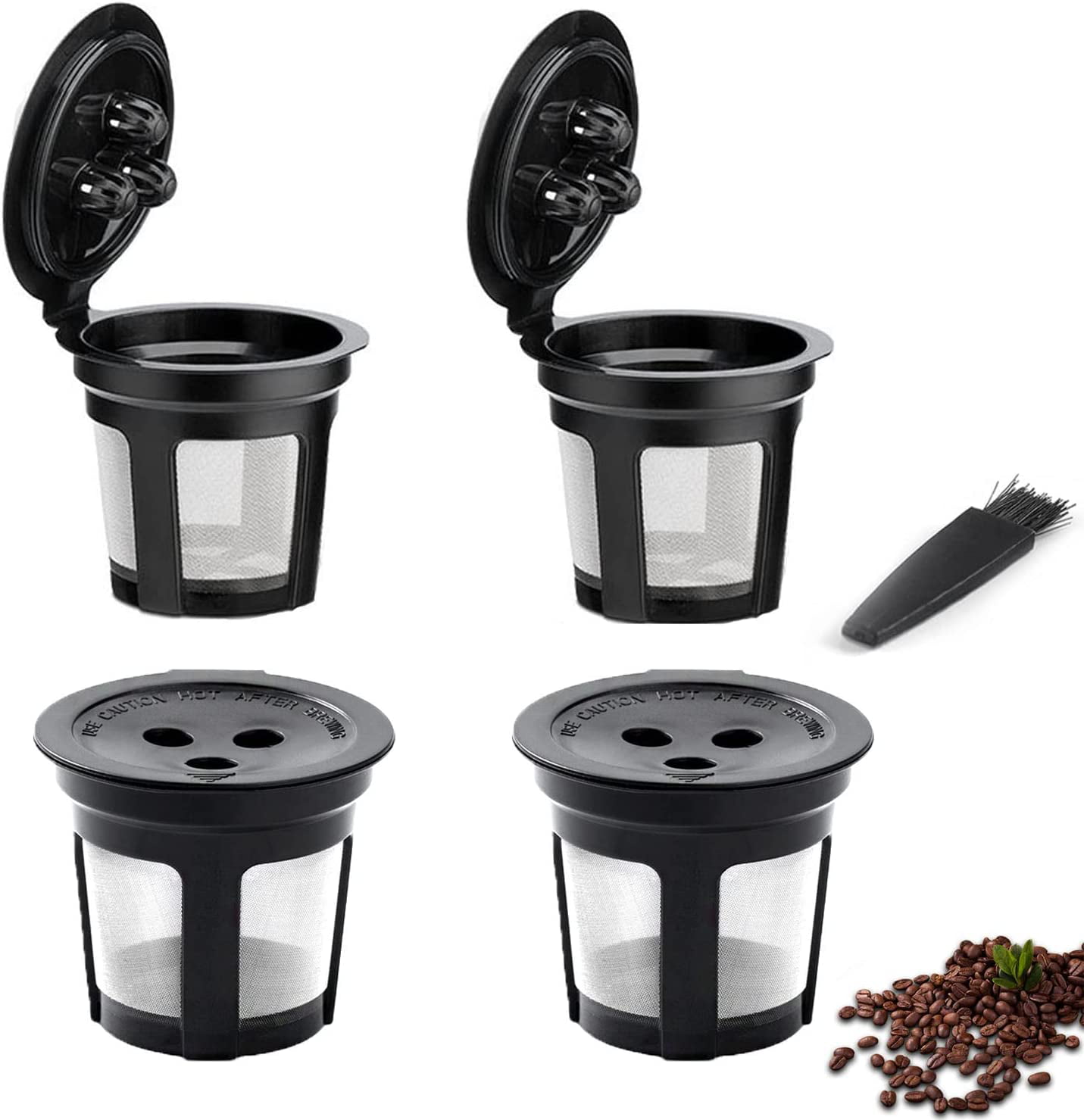  SIMTWO Reusable Coffee Pods for Ninja Dual Brew Pro, 4 Pack  Reusable Coffee Filter for Ninja Dual Brew Coffee Maker, Permanent K Cups  Coffee Accessories for Ninja Coffee Maker CFP201, CFP301