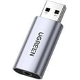 thumbnail image 1 of UltraSound USB to 3.5mm Audio Adapter - 2 in 1 External Sound Card for Headphones & Microphone - Compatible with PS5, PC, Mac, Linux - Aluminum Stereo Jack, 1 of 5