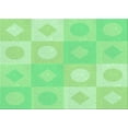 thumbnail image 1 of Ahgly Company Indoor Rectangle Patterned Stoplight Go Green Area Rugs, 4' x 6', 1 of 6