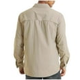 thumbnail image 4 of Mens Safari Shirts Long Sleeve UV Protection Hiking Fishing Shirt Lightweight Button Up Quick Dry Cooling Camping Work Shirts, 4 of 5
