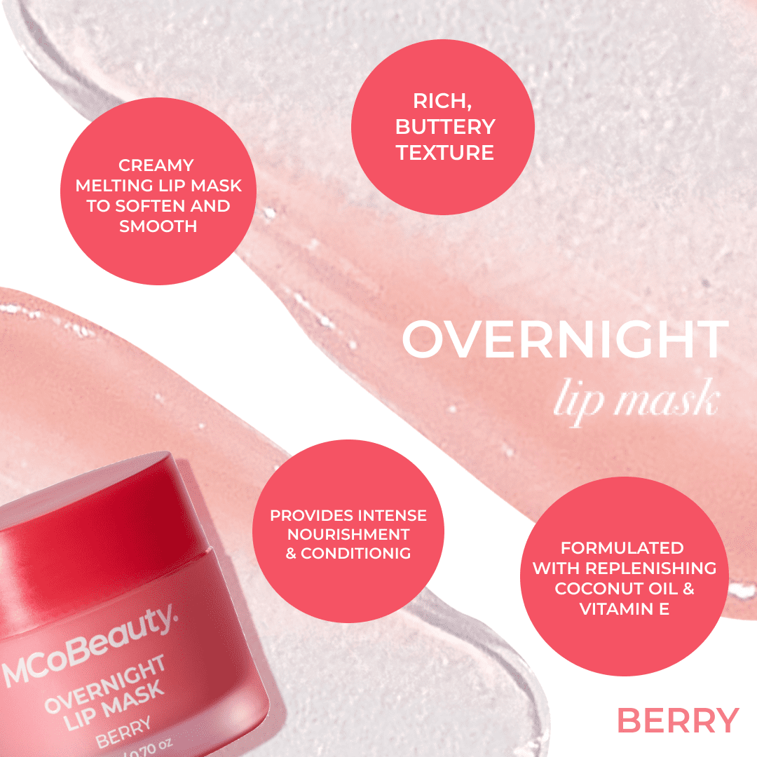 Mco Beauty Overnight Lip Mask - Berry