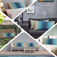 thumbnail image 6 of Blue Teal Yellow Ombre Body Pillow Covers 20"x60", Farmhouse Modern Gradient Art Soft Brushed Microfiber Breathable Throw Pillow Covers, Pillowcase with Zipper for Couch Sofa Bedroom Living Room, 6 of 9