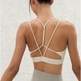 thumbnail image 1 of Chaleco de yoga, ropa interior deportiva con cinturón fino y almohadilla para el pecho para mujer, 1 of 5