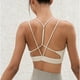thumbnail image 5 of Chaleco de yoga, ropa interior deportiva con cinturón fino y almohadilla para el pecho para mujer, 5 of 5