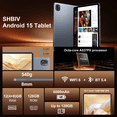 thumbnail image 5 of SHBIV 10 inch Android 15 Tablet, 12GB RAM (4+8) 128GB ROM, 128GB Expand, Octa-Core Processor, WiFi6 BT5.4, 6000mAh IPS Touch Screen Tablets, Gray, 5 of 6