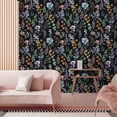 thumbnail image 3 of Peel and Stick Wallpaper Dark Floral Self Adhesive Wallpaper for Home Bedroom Cabinets Furniture and Kitchen, 17.7-in x 118-in (1 roll), 3 of 5