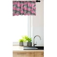 thumbnail image 3 of Ambesonne Pink Zebra Window Valance, Wild Animals Pastel, 54" X 18", White Black Pink, 3 of 3