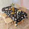 thumbnail image 2 of Minimalist Halloween Pattern Rectangle Tablecloth 60"x102",Waterproof Polyester Rectangle Table Cloth, Wipeable Spillproof Polyester Tablecloth for Dining, Camping, Indoor and Outdoor, 2 of 6