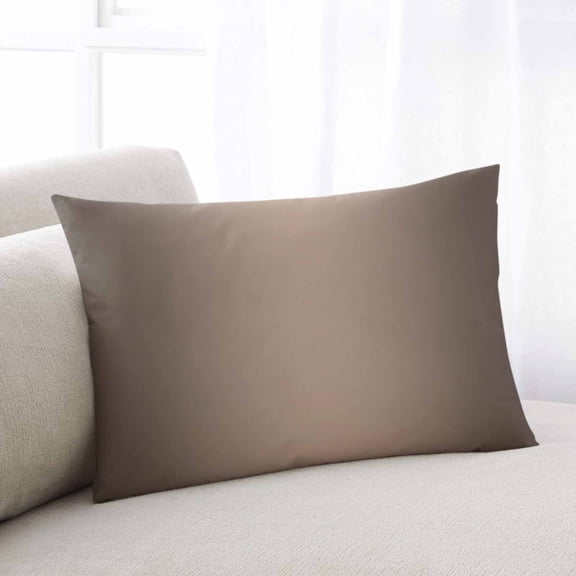 Brown Ombre Throw Pillow Covers, Modern Gradient Abstract Art Soft Breathable Pillow Cases with Invisible Zipper for Sleeping, Toddler Pillowcases for Couch Bed Sofa Chair 12x20 Inches