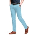 thumbnail image 1 of Pantalones para Hombre Ajustados de Corte Recto y Bajo Entallado Azul Marino Talle 34, 1 of 5