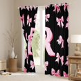 thumbnail image 3 of Castle Fairy Personalized Initial Blackout Curtains Set of 2 (52x84 Each),Dreamy Princess Window Curtains,Black Pink Curtains and Drapes,Lightweight Kawaii Room Decor, 3 of 6