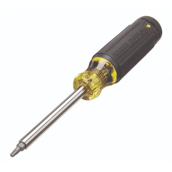 Klein Tools 32307 27-in-1 Multi-Bit Tamperproof Screwdriver - Includes: 26 different tamperproof bits and a 14-Inch nut driver - Magnetic - 1 Lbs