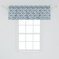 thumbnail image 2 of Ambesonne Food Window Valance, Eggplant Slices for Cooking, 54" X 18", Purple Sky Blue, 2 of 3