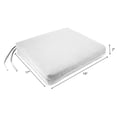 thumbnail image 5 of Jordan Manufacturing 17" x 19" Terrace Sunrise Multicolor Stripe Rectangular Outdoor Seat Cushions with Ties (2 Pack), 5 of 6