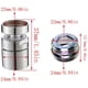 thumbnail image 2 of Abastado Aireador para grifos - Giratorio 360° - Aireador de ahorro de agua - Para cocina y baño - Apto para grifo con rosca exterior M22 o rosca interior M24., 2 of 8