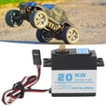 thumbnail image 4 of RC Servo, Bajo Ruido Alta Torsión Metal Gear RC Servo Sensible Impermeable Universal Para 1/10 1/8 4 Axes Drone Zaqw RC Car Servo, 4 of 8