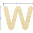 thumbnail image 2 of Pack of 1, 8 Inch x 1/4 Inch W Round Font Wood Letters for Wood Craft Project, Children or Adult Art Work, Home and Holiday Décor and DIY Fun, Made in USA, 2 of 2